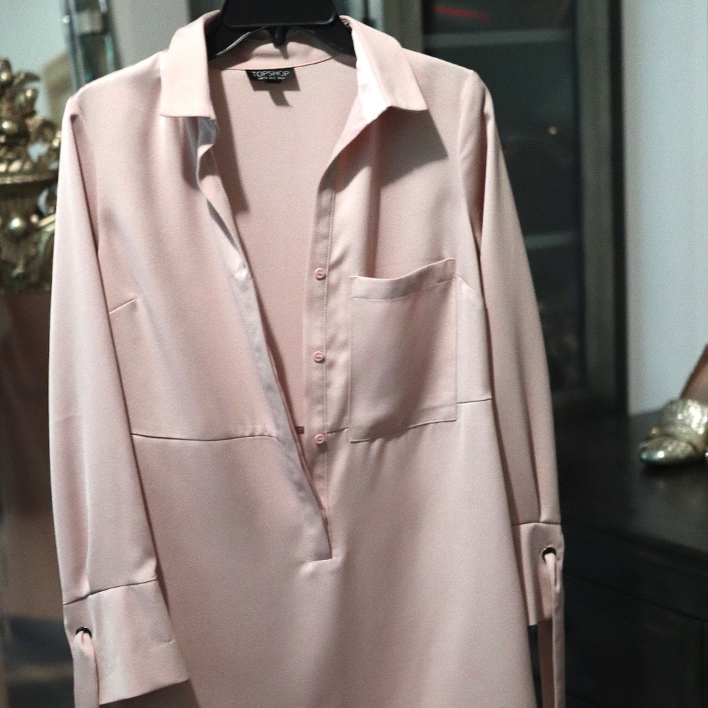 Topshop Rose Gold Dress Size 2